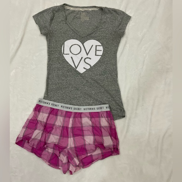 Victoria's Secret Other - Angels Collection Victoria's Secret Checkered Shorts Pj Set